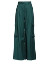 Amiri Pleated Wide-legged Casual Pants In Green