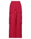 Amiri High-rise Wide-leg Bouclé Cargo Pants In Pink