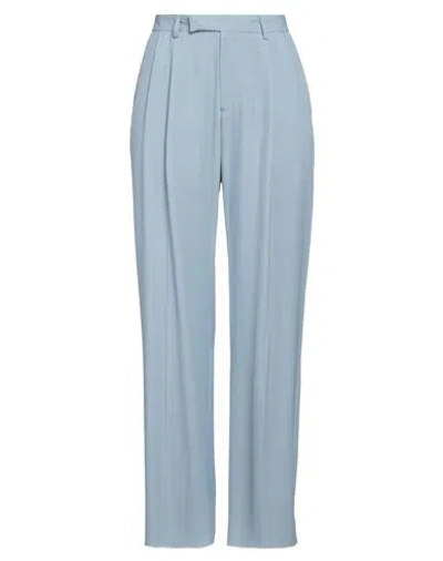 Amiri Woman Pants Light Blue Size 16 Viscose