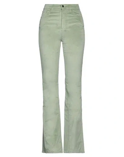 Amiri Woman Pants Light Green Size 27 Cotton, Modal, Polyester, Polyurethane