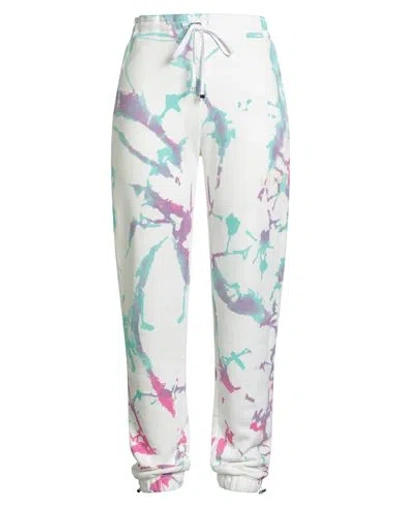 Amiri Woman Pants Light Green Size L Cotton In Multi