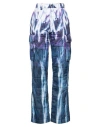 AMIRI AMIRI WOMAN PANTS PURPLE SIZE 14 POLYAMIDE