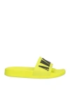 Amiri Woman Sandals Acid Green Size 5 Rubber In Green