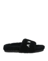 Amiri Woman Sandals Black Size 7 Shearling In Black