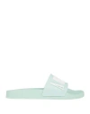 Amiri Woman Sandals Light Green Size 9 Rubber