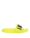 Amiri Woman Sandals Acid Green Size 5 Rubber In Yellow