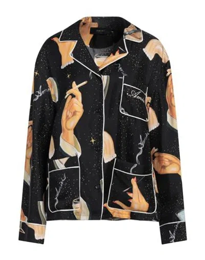Amiri Woman Shirt Black Size L Silk