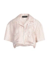 Amiri Woman Shirt Light Pink Size L Silk In Pink