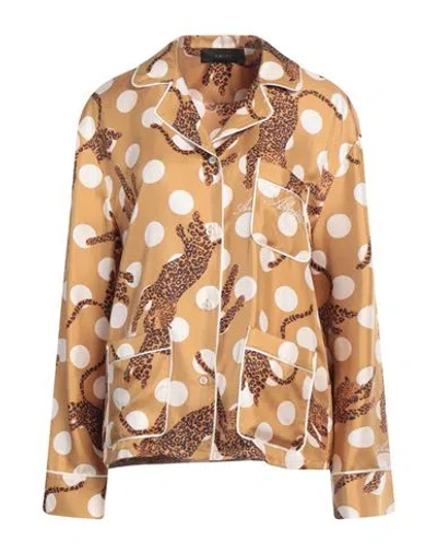 Amiri Woman Shirt Mustard Size L Silk In Yellow