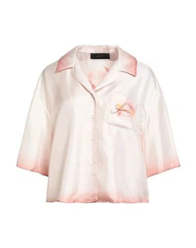 Amiri Woman Shirt Pink Size Xl Silk