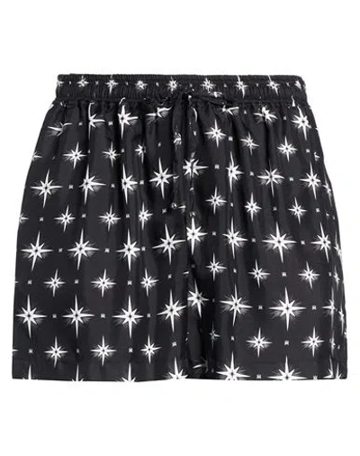 Amiri Woman Shorts & Bermuda Shorts Black Size Xs Silk
