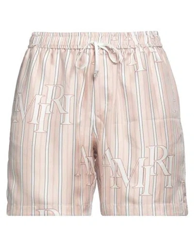 Amiri Woman Shorts & Bermuda Shorts Light Pink Size L Silk