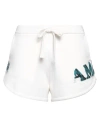 Amiri Woman Shorts & Bermuda Shorts White Size M Cotton, Cashmere In White