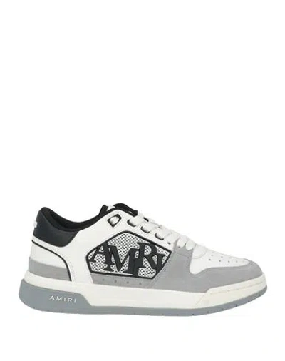 Amiri Woman Sneakers Grey Size 9 Leather In Gray
