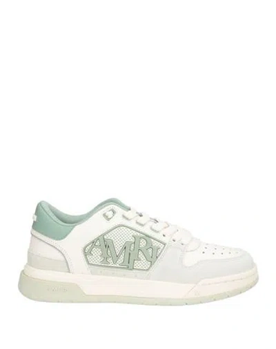 Amiri Woman Sneakers Light Green Size 9 Leather In White