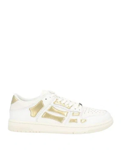 Amiri Woman Sneakers Off White Size 9 Leather In Multi