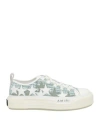 Amiri Woman Sneakers Sage Green Size 7 Leather, Textile Fibers In Sage Green