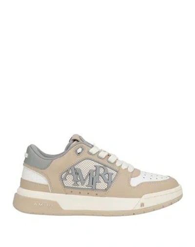 Amiri Woman Sneakers Sand Size 7 Leather, Textile Fibers In Nude