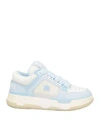 Amiri Woman Sneakers Sky Blue Size 6 Leather In Blue