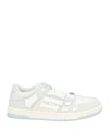 Amiri Woman Sneakers Sky Blue Size 8 Leather In Blue