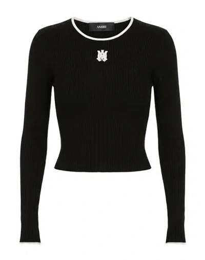 Amiri Woman Sweater Black Size Xs Viscose, Polyester