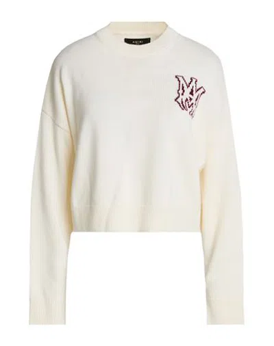 Amiri Woman Sweater Cream Size Xs Wool In White