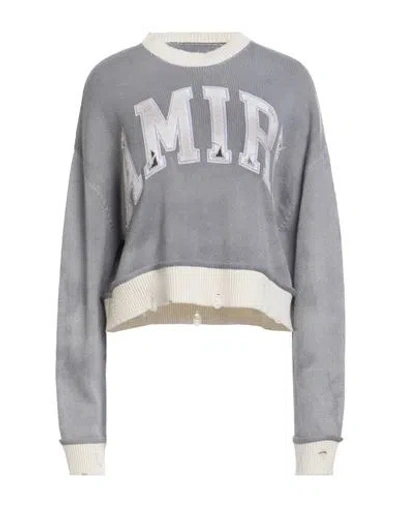 Amiri Woman Sweater Grey Size Xxs Cashmere