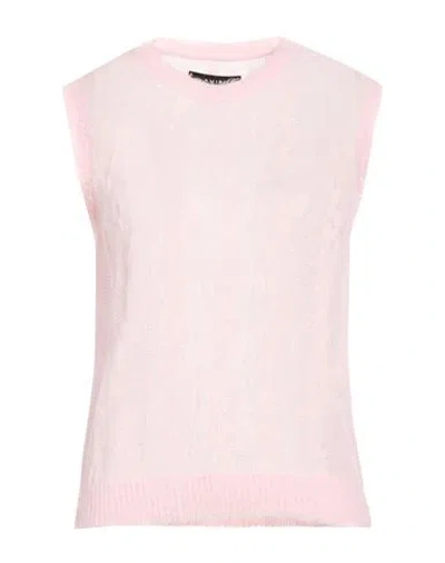 Amiri Woman Sweater Light Pink Size M Mohair Wool, Baby Alpaca Wool, Polyamide