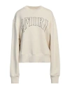 Amiri Woman Sweatshirt Beige Size S Cotton In Beige