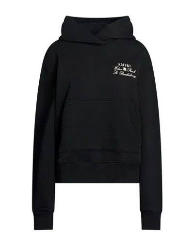 Amiri Woman Sweatshirt Black Size M Cotton