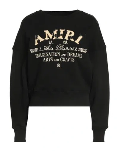 Amiri Woman Sweatshirt Black Size S Cotton