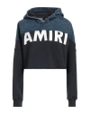 Amiri Woman Sweatshirt Blue Size Xs Cotton In Blue
