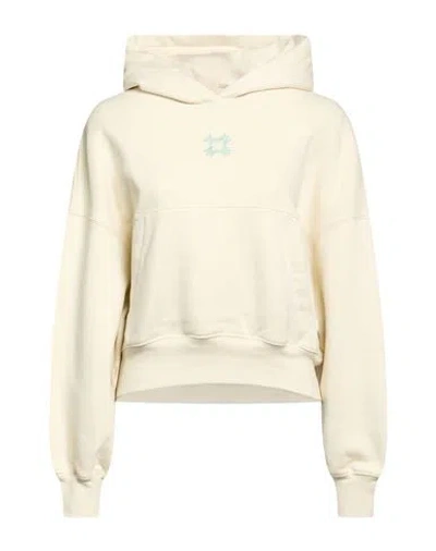 Amiri Woman Sweatshirt Cream Size M Cotton In Neutral