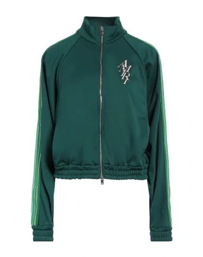 Amiri Woman Sweatshirt Green Size L Polyester
