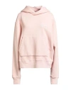 Amiri Woman Sweatshirt Light Pink Size L Cotton
