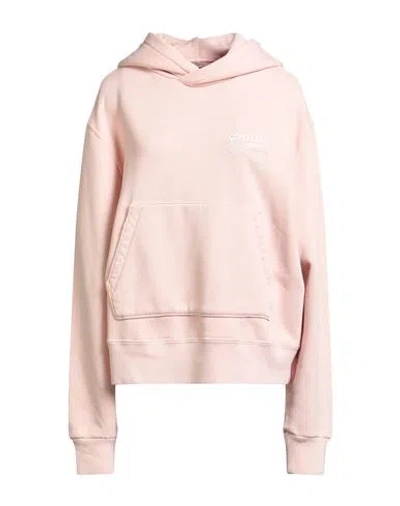 Amiri Woman Sweatshirt Light Pink Size L Cotton