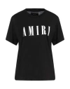 Amiri Woman T-shirt Black Size L Cotton In Black