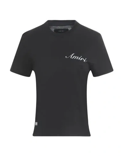Amiri Woman T-shirt Black Size M Cotton
