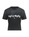 Amiri Hollywood Printed Cropped T In Black