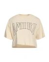 Amiri Woman T-shirt Cream Size Xs Cotton In White