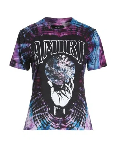 Amiri Woman T-shirt Purple Size L Cotton