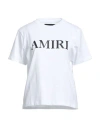 Amiri Woman T-shirt White Size L Cotton In White