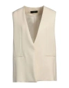 Amiri Woman Tailored Vest Ivory Size S Cupro, Viscose In White