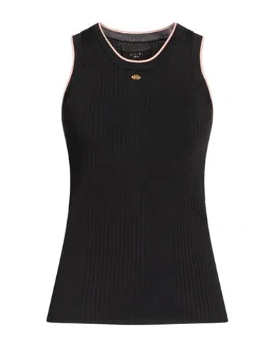 Amiri Woman Tank Top Black Size M Viscose, Polyester