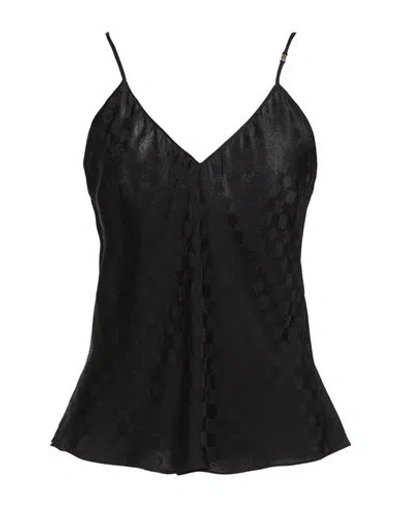 Amiri Woman Top Black Size 6 Viscose