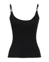 Amiri Woman Top Black Size M Cotton, Silk In Black