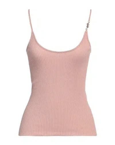 Amiri Woman Top Blush Size M Cotton, Silk In Pink