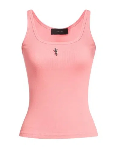 Amiri Woman Top Salmon Pink Size S Modal, Cotton, Elastane