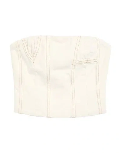 Amiri Woman Top White Size Xs Cotton