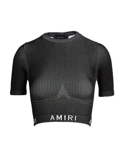 Amiri Woman T-shirt Black Size L Polypropylene, Polyamide, Elastane